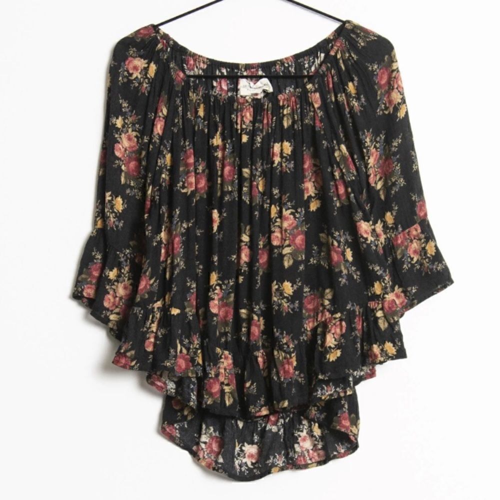 Denim & Supply Ralph Lauren Floral Print On / Off shoulder Boho Blouse - Picture 7 of 12